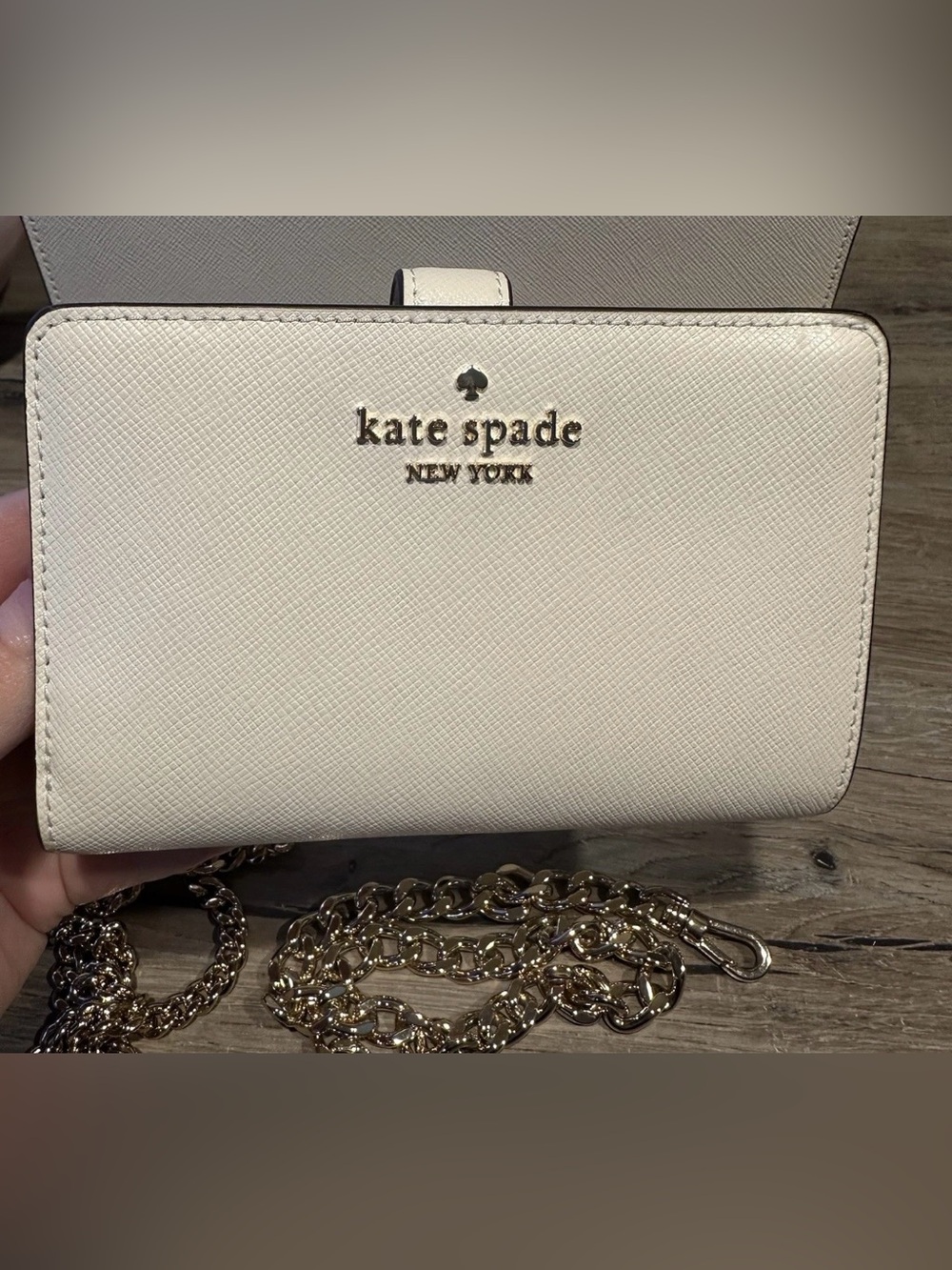 Kate Spade Cream Saffiano Leather Crossbody Bag + Wallet SET Multi-Strap Set x3 - Picture 4 of 15